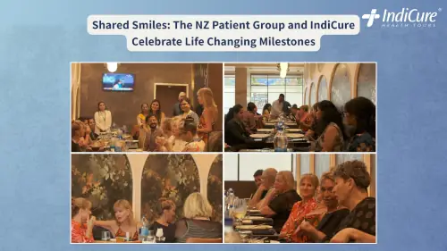 The New Zealand patient group and IndiCure Health Tours team celebrate a successful medical journey with a farewell dinner in India.